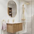 Grohe Essence Um�vadlov� bat�ria s v�pustom, kefovan� Cool Sunrise