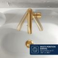 Grohe Essence Um�vadlov� bat�ria s v�pustom, kefovan� Cool Sunrise