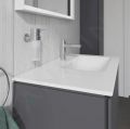 Duravit ME by Starck Asymetrick umvadlo, 830x490 mm, 1 otvor na batriu vpravo, s WonderGliss, biela