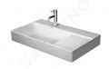 Duravit DuraSquare Umvadlo nbytkov 80x47 cm, s 1 otvorom na batriu vavo, DuraCeram, alpsk biela