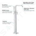 Grohe Essence Vaov batria do podlahy, chrm