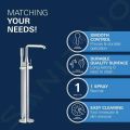 Grohe Essence Vaov batria do podlahy, chrm