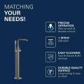 Grohe Essence P�kov� va�ov� bat�ria na podlahu, kefovan� tmav� grafit