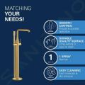 Grohe Essence Vaov batria do podlahy, kefovan Cool Sunrise