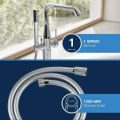 Grohe Essence Va�ov� bat�ria do podlahy, kefovan� Cool Sunrise