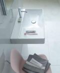 Duravit DuraSquare Umvadlo, 80x47 cm, bez prepadu, s otvorom na batriu vpravo, DuraCeram, biela