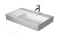 Duravit DuraSquare Umvadlo, 80x47 cm, bez prepadu, s otvorom na batriu vpravo, DuraCeram, biela