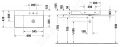 Duravit DuraSquare Umvadlo nbytkov 80x47 cm, prav, DuraCeram, s WonderGliss, alpsk biela
