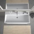 Duravit Vero Air Umvadlo, 100x47 cm, s prepadom, otvor na batriu, biela
