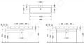 Duravit Vero Air Umvadlo, 120x47 cm, s prepadom, otvor na batriu, biela