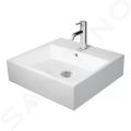 Duravit Vero Air Umvadlo nbytkov, 50x47 cm, s prepadom, otvor na batriu, biela