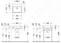 Duravit Vero Air Umvadlo, 50x47 cm, s prepadom, bez otvoru na batriu, biela