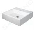 Duravit Vero Air Umvadlo, 500x470 mm, bez prepadu, bez otvoru na batriu, WonderGliss, biela