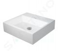 Duravit Vero Air Umvadlo, 50x47 cm, bez prepadu, bez otvoru na batriu, biela