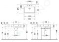 Duravit Vero Air Umvadlo 60x47 cm, s prepadom, otvor na batriu, biela
