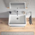 Duravit Vero Air Umvadlo 600x470 mm, s prepadom, otvor na batriu, biela