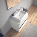 Duravit Vero Air Umvadlo nbytkov, 60x47 cm, s prepadom, otvor na batriu, biela