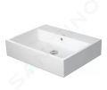 Duravit Vero Air Umvadlo nbytkov, 600x470 mm, s prepadom, bez otvoru na batriu, WonderGliss, biela