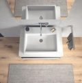Duravit Vero Air Umvadlo nbytkov, 60x47 cm, s prepadom, bez otvoru na batriu, biela