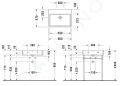 Duravit Vero Air Umvadlo, 60x47 cm, s prepadom, bez otvoru na batriu, biela