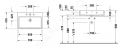 Duravit Vero Air Umvadlo nbytkov, 70x47 cm, s prepadom, otvor na batriu, WonderGliss, biela