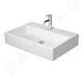 Duravit Vero Air Umvadlo, 700x470 mm, bez prepadu, otvor na batriu, WonderGliss, biela