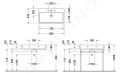 Duravit Vero Air Umvadlo, 80x47 cm, s prepadom, otvor na batriu, biela