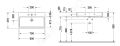 Duravit Vero Air Umvadlo nbytkov, 80x47 cm, s prepadom, otvor na batriu, WonderGliss, biela