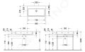 Duravit Vero Air Umvadlo, 80x47 cm, bez prepadu, bez otvoru na batriu, biela