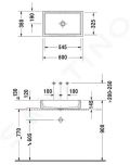 Duravit Vero Air Umvadlov misa, 600x380 mm, bez prepadu, bez otvoru na batriu, WonderGliss, biela