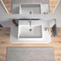 Duravit Vero Air Umvadlov misa, 600x470 mm, s prepadom, otvor na batriu, WonderGliss, biela