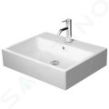 Duravit Vero Air Umvadlov misa, 600x470 mm, s prepadom, otvor na batriu, WonderGliss, biela