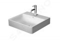 Duravit DuraSquare Umvadlo, 50x47 cm, bez prepadu, s otvorom na batriu, DuraCeram, biela