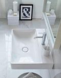 Duravit DuraSquare Umvadlo, 60x47 cm, bez prepadu, s otvorom na batriu, DuraCeram, biela