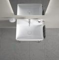 Duravit DuraSquare Umvadlo, 60x47 cm, bez prepadu, s otvorom na batriu, DuraCeram, biela