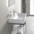 Duravit DuraSquare Umvadlo, 800x470 mm, bez prepadu, s otvorom na batriu, DuraCeram, WonderGliss, biela