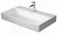 Duravit DuraSquare Umvadlo, 80x47 cm, bez prepadu, s otvorom na batriu, DuraCeram, biela