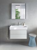 Duravit DuraSquare Um�vadlo na dosku, 80x47 cm, bez prepadu, s otvorom na bat�riu, DuraCeram, biela