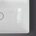 Duravit DuraSquare Um�vadlo na dosku, 80x47 cm, bez prepadu, s otvorom na bat�riu, DuraCeram, biela