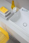 Duravit DuraSquare Um�vadlo na dosku, 80x47 cm, bez prepadu, s otvorom na bat�riu, DuraCeram, biela