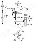 Grohe Eurostyle Pkov umvadlov batria S, chrm