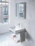 Duravit DuraSquare Nbytkov umvadlo Compact, 500x400 mm, 1 otvor na batriu, DuraCeram, s WonderGliss, biela