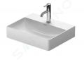 Duravit DuraSquare Nbytkov umvadlo Compact, 500x400 mm, 1 otvor na batriu, DuraCeram, s WonderGliss, biela