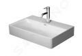 Duravit DuraSquare Umvadlo, 600x400 mm, bez prepadu, s otvorom na batriu, DuraCeram, WonderGliss, biela