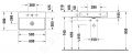 Duravit DuraSquare Umvadlo 60x40 cm, bez prepadu, bez otvoru na batriu, DuraCeram, biela