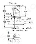 Grohe Eurostyle Pkov umvadlov batria L, chrm