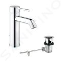 Grohe Essence Umvadlov batria s vpustom, chrm