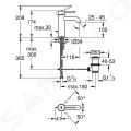 Grohe Essence Pkov umvadlov batria s vpusou, tmav grafit