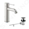 Grohe Essence Pkov umvadlov batria s vpusou, supersteel