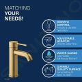 Grohe Essence Pkov umvadlov batria S, kefovan Cool Sunrise